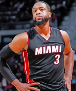 Dwyane Wade Basketball Paint By Numbers