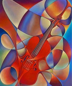 Abstract Violin Paint By Numbers