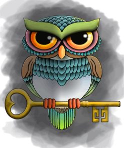 Easy Eastern Screech Owl Paint By Numbers