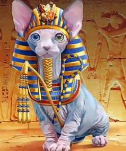 Majestic Egyptian Cat Paint By Numbers