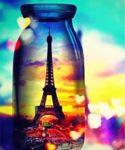 Eiffel Tower Sunset Paint By Numbers