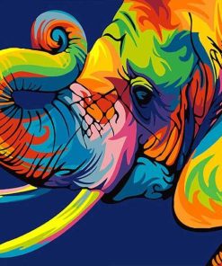 Colorful Elephant Paint By Numbers