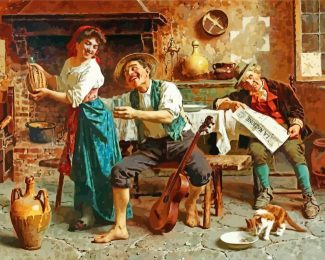 Eugenio Zampighi Family Moments Paint By Numbers