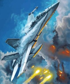 McDonnell Douglas Hornet Paint By Numbers