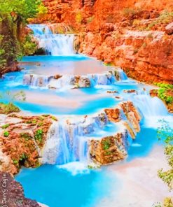 Discover Havasu Falls Paint By Numbers