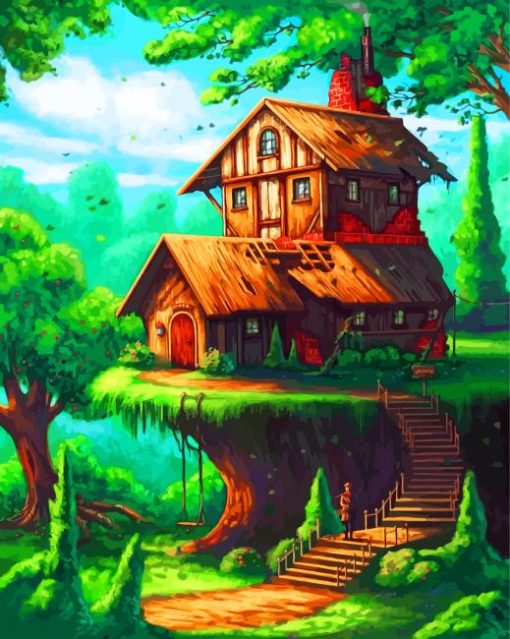fantasy-house-in-woods-paint-by-numbers