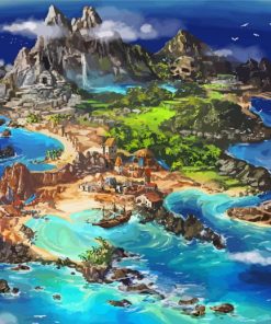 Fantasy Island Landscapes Paint By Numbers
