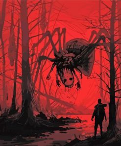 Fantasy Spider in Creepy Forest Paint By Numbers