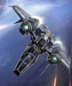 Fantasy Star Wars Spaceship Paint By Numbers