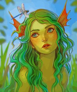 Fantasy Water Nymph Women Paint By Numbers