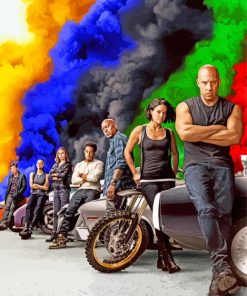 Fast and Furious Movie Tribute Paint By Numbers