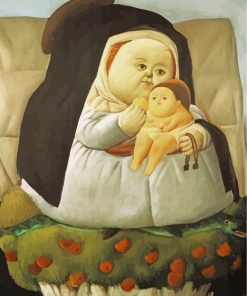 Botero Mother and Son Paint By Numbers