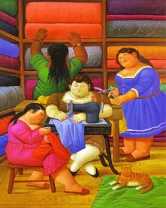 Botero Female Figures Paint By Numbers