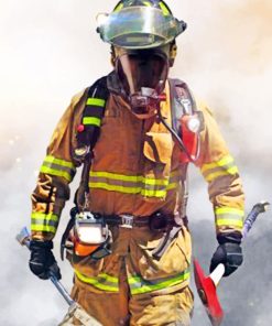 Firefighter Superheroes Paint By Numbers