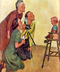 Norman Rockwell Vintage Paint By Numbers