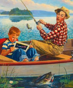 Fisherman Boats Paint By Numbers
