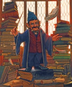 Flitwick Hogwarts Wizard Paint By Numbers