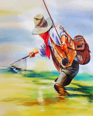 Fly Fishing Aesthetic Paint By Numbers