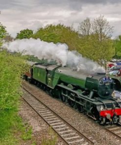 Flying Scotsman Steam Engines Paint By Numbers