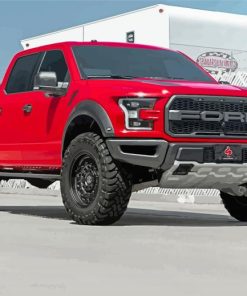 Red Ford Truck Paint By Numbers