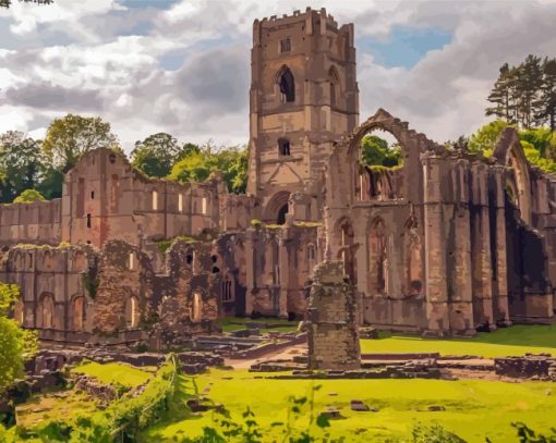fountains-abbey-paint-by-number