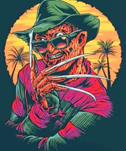 Freddy Krueger Halloween Paint By Numbers