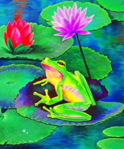 Frog and Lily Pad Paint By Numbers