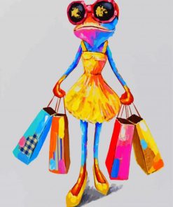 Colorful Frog Art Paint By Numbers