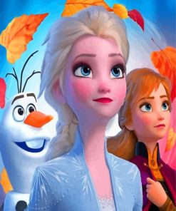 Elsa and Anna Frozen Magic Paint By Numbers