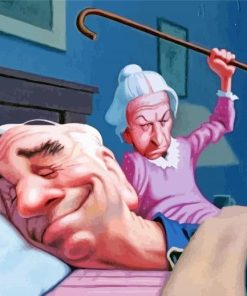 Romantic Old Couple Love Paint By Numbers