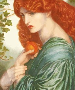 Gabriel Rossetti's Proserpine Paint By Numbers