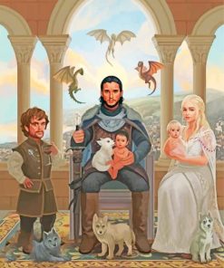 Daenerys and Dragons Paint By Numbers