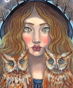 Whimsical Ganeida Owls Paint By Numbers