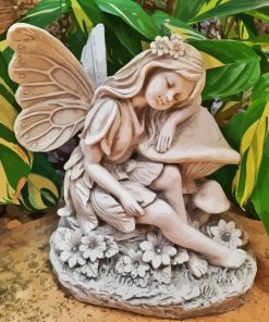 Garden Fairy with Mushroom Magic Paint By Numbers