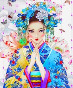 Geisha Japan Artistry Paint By Numbers