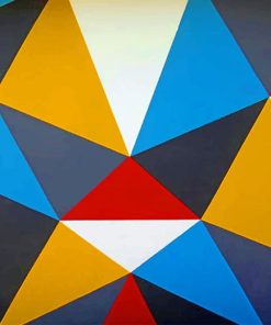 Colorful Geometric Walls Paint By Numbers