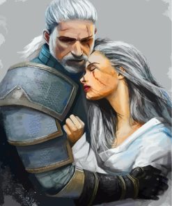 Geralt and Ciri Witcher Paint By Numbers