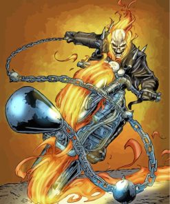 Ghost Rider Fantasy Paint By Numbers