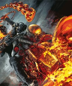 Ghost Rider Movie Aesthetic Paint By Numbers