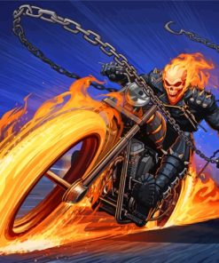 Ghost Rider Movie Paint By Numbers