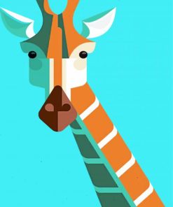 Giraffe Art for Kids Paint By Numbers