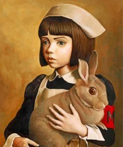 Girl and Bunny Companions Paint By Numbers