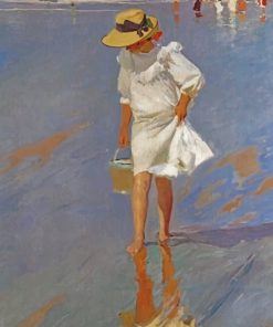 Beach Woman by Sorolla Paint By Numbers
