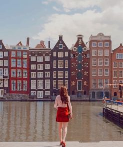 Amsterdam Girl Portrait Paint By Numbers