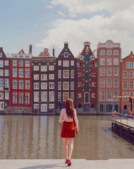 girl-watching-Amsterdam-buildings-paint-by-numbers