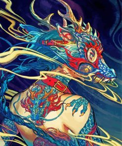 Dragon Mask Paint By Numbers
