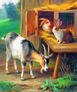 Goat Bunny Paint By Numbers