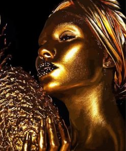 Golden Woman Paint By Numbers