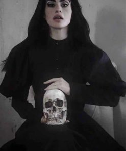 Gothic Girl Skull Paint By Numbers