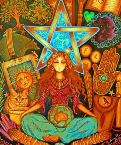 Gothic Witch Women Artistic Paint By Numbers